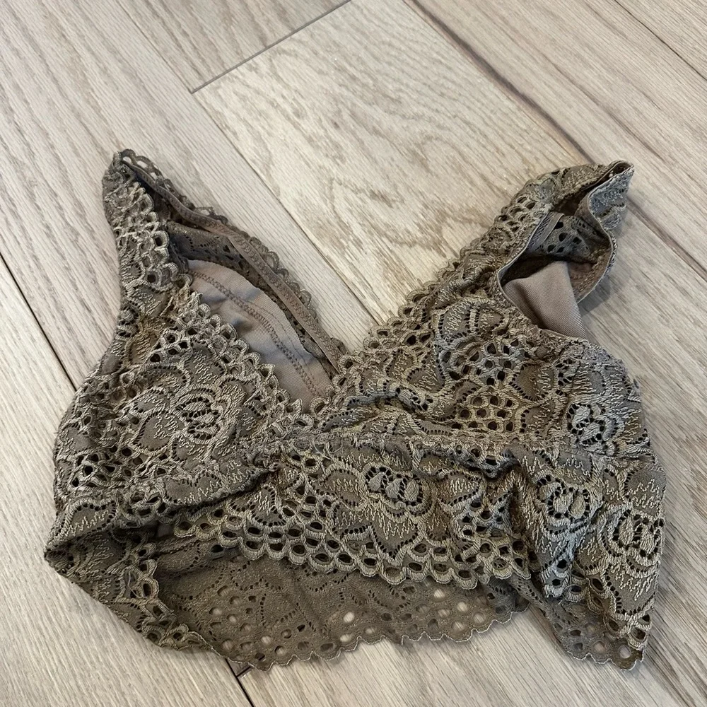 Altar’d State Lace Bralette in Tan